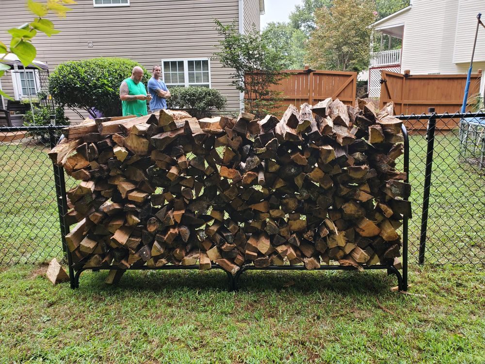 Seasoned hardwood firewood ready for delivery in Doraville, GA