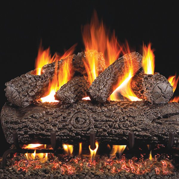 Post Oak 18" — gas log set installed by Chimney Pro Cleaners