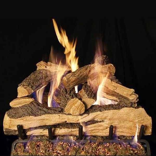 Real Fyre Split Oak Designer Plus — gas log set installed by Chimney Pro Cleaners